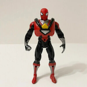 Vtg 1996 Toy Biz Techno  Wars Radioactive Spider Armor Spider Man Action Figure